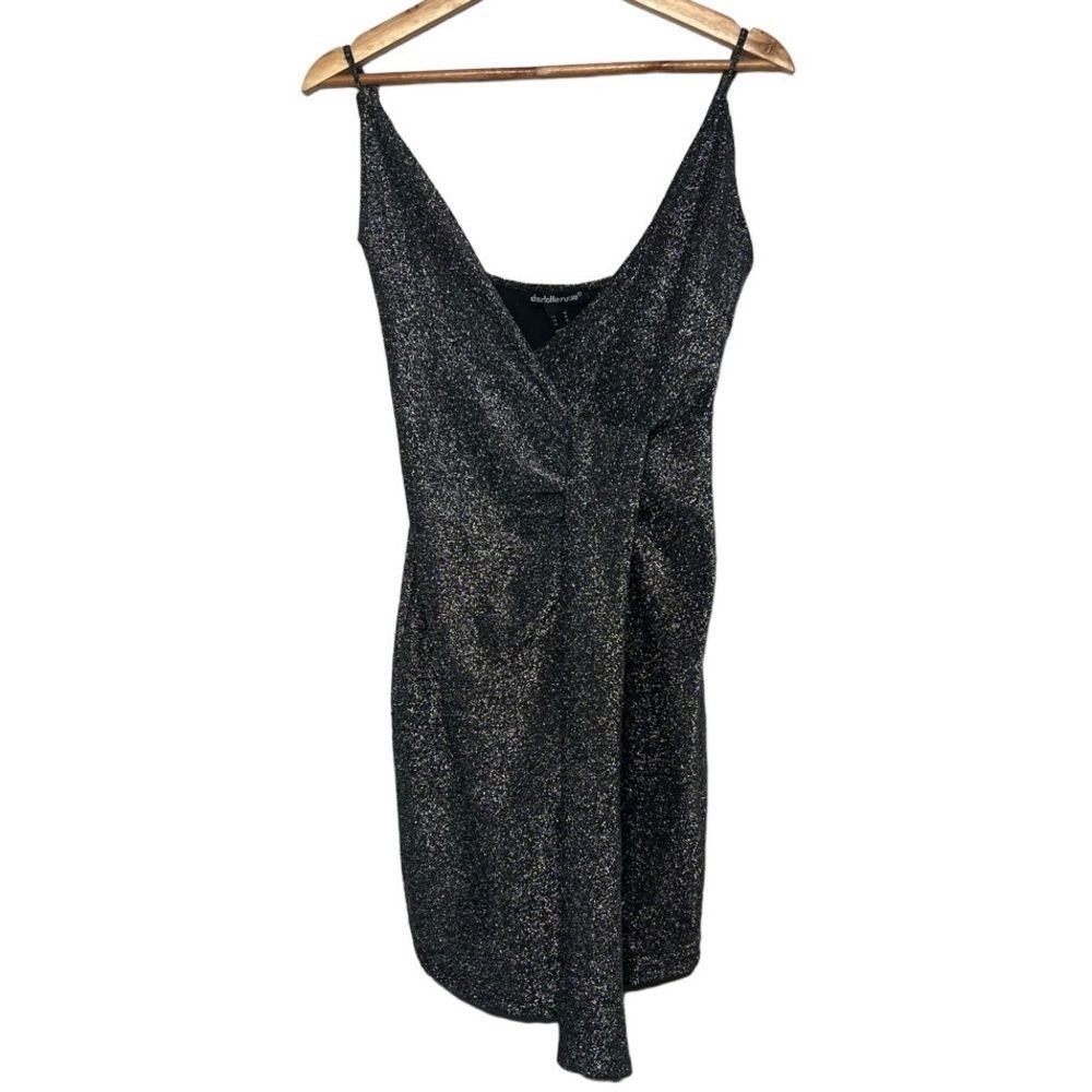 Charlotte Russe Silver Metallic Spaghetti Strap Mini Dress - Picture 1 of 5